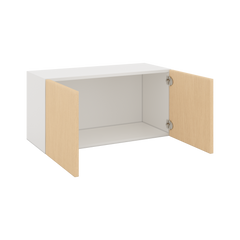 Modernform Cabinet Natural Oak 30" W X 15" H X 12" D Double Door Wall Cabinet
