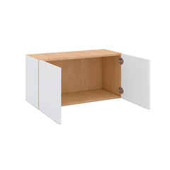 Modernform Cabinet Matte White 30" W X 15" H X 12" D Double Door Wall Cabinet