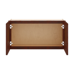 J&K Mahogany J5 Double Door Wall Cabinet - 30" W x 15" H