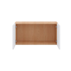Modernform Cabinet Matte White 30" W X 15" H X 12" D Double Door Wall Cabinet