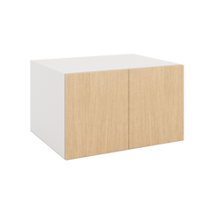 Modernform Cabinet Natural Oak 30" W X 18" H X 24" D Double Door Wall Cabinet