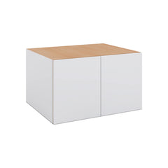 Modernform Cabinet Matte White 30" W X 18" H X 24" D Double Door Wall Cabinet