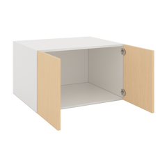 Modernform Cabinet Natural Oak 30" W X 18" H X 24" D Double Door Wall Cabinet