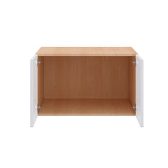 Modernform Cabinet Gloss White 30" W X 18" H X 24" D Double Door Wall Cabinet
