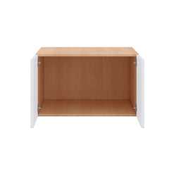 Modernform Cabinet Matte White 30" W X 18" H X 24" D Double Door Wall Cabinet