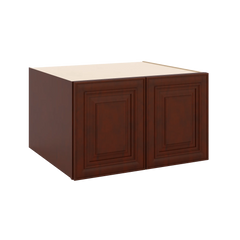 J&K Mahogany J5 Refrigerator Wall Cabinet - 30" W x 18" H x 27" D