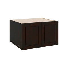 J&K Espresso K8 Refrigerator Wall Cabinet - 30" W x 18" H x 27" D