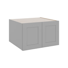 J&K Castle Grey S5 Refrigerator Wall Cabinet - 30" W x 18" H x 27" D