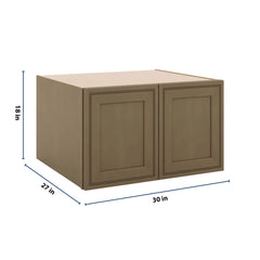 J&K Hazel H8 Refrigerator Wall Cabinet - 30" W x 18" H x 27" D