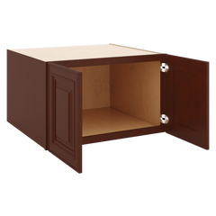 J&K Mahogany J5 Refrigerator Wall Cabinet - 30" W x 18" H x 27" D