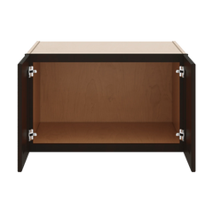 J&K Espresso K8 Refrigerator Wall Cabinet - 30" W x 18" H x 27" D