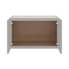 J&K Castle Grey S5 Refrigerator Wall Cabinet - 30" W x 18" H x 27" D