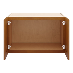 J&K Mocha Glazed K10 Refrigerator Wall Cabinet - 30" W x 18" H x 27" D