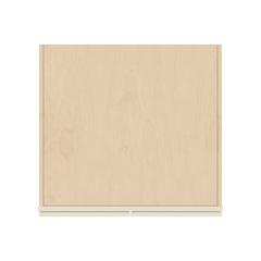 J&K Pearl Glazed H9 Refrigerator Wall Cabinet - 30" W x 18" H x 27" D