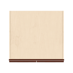 J&K Mahogany J5 Refrigerator Wall Cabinet - 30" W x 18" H x 27" D