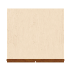 J&K Mocha Glazed K10 Refrigerator Wall Cabinet - 30" W x 18" H x 27" D