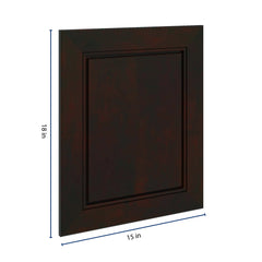 J&K Espresso K8 Dummy Door Panel 15" W x 18" H