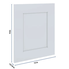 J&K White Shaker S8 Dummy Door Panel 15" W x 18" H