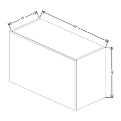 Fabuwood Illume Catalina Bianco Matte 18" High Lift Up Wall