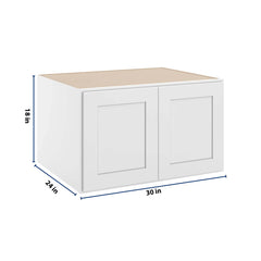CNC Luxor 5-Piece White 30" W X 18" H X 24" D Double Door Wall Cabinet