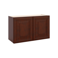 J&K Mahogany J5 Double Door Wall Cabinet - 30" W x 18" H