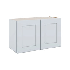 J&K White Shaker S8 Double Door Wall Cabinet - 30" W x 18" H
