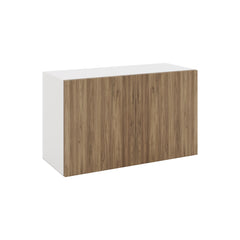 Modernform Cabinet Walnut 30" W X 18" H X 12" D Double Door Wall Cabinet
