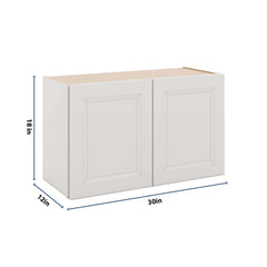 J&K Pure B5 Double Door Wall Cabinet - 30" W x 18" H