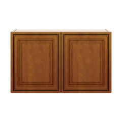 J&K Mocha Glazed K10 Double Door Wall Cabinet - 30" W x 18" H