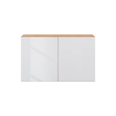 Modernform Cabinet Gloss White 30" W X 18" H X 12" D Double Door Wall Cabinet