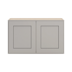 CNC Luxor 5-Piece Misty Grey 30" W X 18" H Double Door Wall Cabinet