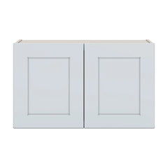 J&K White Shaker S8 Double Door Wall Cabinet - 30" W x 18" H