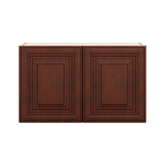 J&K Mahogany J5 Double Door Wall Cabinet - 30" W x 18" H