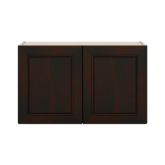 J&K Espresso K8 Double Door Wall Cabinet - 30" W x 18" H