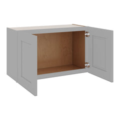 J&K Castle Grey S5 Double Door Wall Cabinet - 30" W x 18" H
