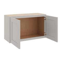 CNC Luxor 5-Piece Misty Grey 30" W X 18" H Double Door Wall Cabinet