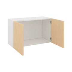 Modernform Cabinet Natural Oak 30" W X 18" H X 12" D Double Door Wall Cabinet