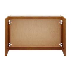 J&K Mocha Glazed K10 Double Door Wall Cabinet - 30" W x 18" H