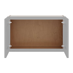 J&K Castle Grey S5 Double Door Wall Cabinet - 30" W x 18" H