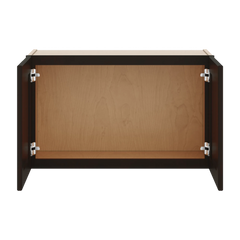 J&K Espresso K8 Double Door Wall Cabinet - 30" W x 18" H