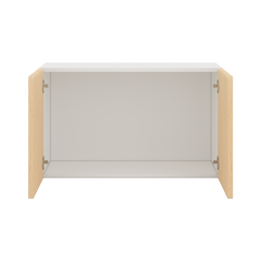 Modernform Cabinet Natural Oak 30" W X 18" H X 12" D Double Door Wall Cabinet