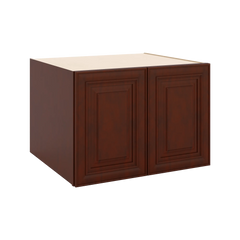 J&K Mahogany J5 Refrigerator Wall Cabinet - 30" W x 21" H x 27" D