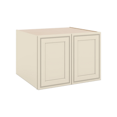 J&K Pearl Glazed H9 Refrigerator Wall Cabinet - 30" W x 21" H x 27" D