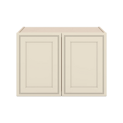 J&K Pearl Glazed H9 Refrigerator Wall Cabinet - 30" W x 21" H x 27" D