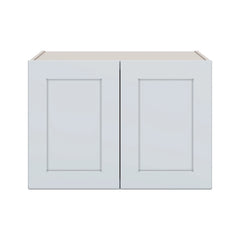 J&K White Shaker S8 Refrigerator Wall Cabinet - 30" W x 21" H x 27" D