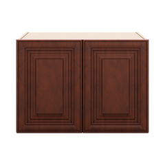J&K Mahogany J5 Refrigerator Wall Cabinet - 30" W x 21" H x 27" D