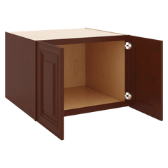 J&K Mahogany J5 Refrigerator Wall Cabinet - 30" W x 21" H x 27" D