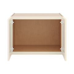 J&K Pearl Glazed H9 Refrigerator Wall Cabinet - 30" W x 21" H x 27" D