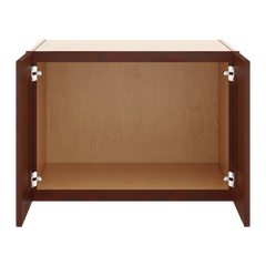 J&K Mahogany J5 Refrigerator Wall Cabinet - 30" W x 21" H x 27" D