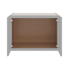 J&K Castle Grey S5 Refrigerator Wall Cabinet - 30" W x 21" H x 27" D